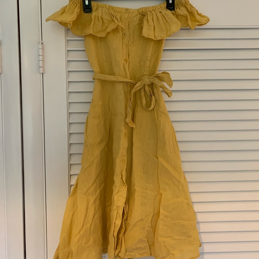 Yellow Zara Ruffle dress - Picture 4 of 8
